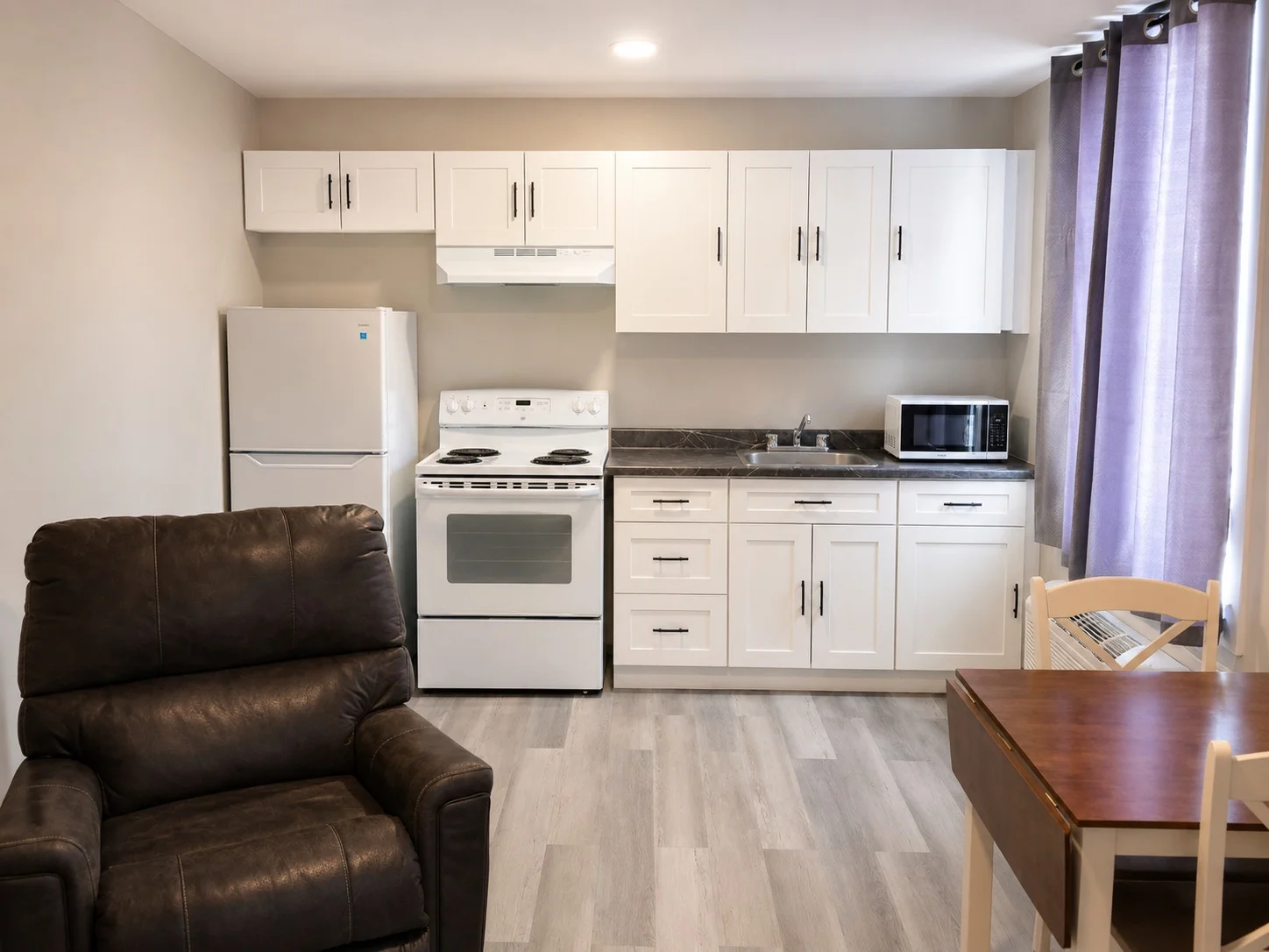 Executive Suite — full kitchen and living area